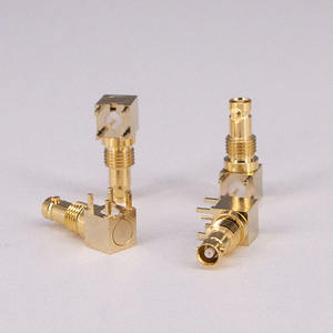 موصل BNC محوري عالي الدقة للتركيب على اللوحة، وحدات توصيل ترددات الراديو 75 أوم، مقبس للحام عبر الفتحة - Product Image 4