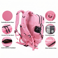 Tas Ransel Pendingin Termal Anti Air Trailpop untuk Perjalanan, Berkemah, Fitness, Warna Pink 45L, Taktis, untuk Gym, dan Manajemen Persiapan Makanan