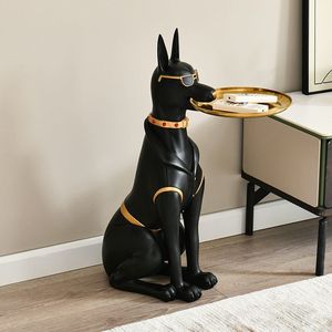Bandeja Decorativa Grande <span class=keywords><strong>de</strong></span> Resina con Diseño <span class=keywords><strong>de</strong></span> <span class=keywords><strong>Doberman</strong></span> para Mueble <span class=keywords><strong>de</strong></span> TV, Oficina y Sala <span class=keywords><strong>de</strong></span> Estar - Product Image 3