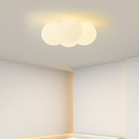 Lustre moderne et minimaliste de restaurant en forme de nuage Nordic Ins Warm Romantic Children's Bedroom Balloon Bubble Ceiling Surface Mounted