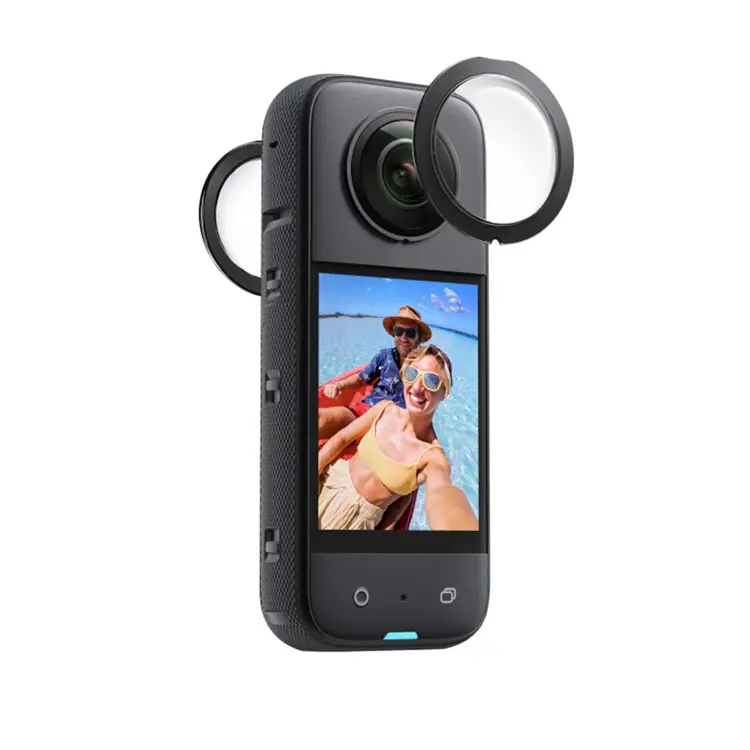 Evet ön arka yapışkan Lens güvenli Guard koruyucu Insta360 X3 eylem kamera aksesuarları için