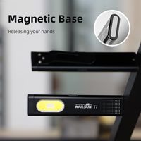 Lampe de poche portable multifonctionnelle WARSUN T7 en alliage d'aluminium, 500 lumens, étanche, rechargeable, torche de poche