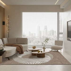 Thảm Chần Sợi Thủ Công Trung Quốc THẢM LEN Tròn Sang Trọng Thảm Cho Khách Sạn Gia Đình Phòng Khách - Product Image 6