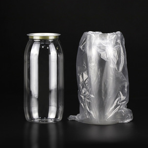350ml 400ml Transparent Pet Plastic Beverages Can with Easy Open End for Soft Drink Juice Soda Beer