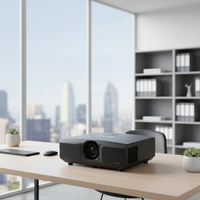 Projecteur laser PPOTRONICS.AL-DH660 pour salles de conférence de bureau (1080P HD 6200 lumens zoom optique)