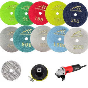 80mm-180mm Diamant polier pad Nass puffers cheibe zum Schleifen von Marmor Granit Beton Reparatur Arbeits platte Stein für Fußböden - Product Image 3
