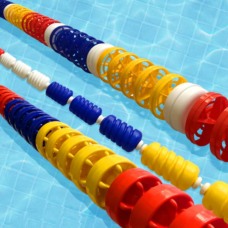China Factory Customized Color Detachable Polyethylene Material Ropes Divider Swimming Pool Lane Lines