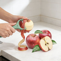 Chef Star Multifunctionele Roestvrijstalen PP Duurzame Handmatige Schilmes voor Fruit en Groenten, Meloen, Komkommer, Huishoudelijk Gereedschap