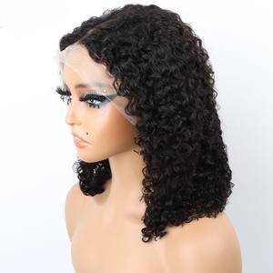 วิกผมแท้ 100% แบบลูกไม้ด้านหน้า 13x4  แบบ Double Drawn <span class=keywords><strong>ทรง</strong></span>บ๊อบ  ลอน Jerry  สีธรรมชาติ  ขนาด 8 นิ้ว 10 นิ้ว 12 นิ้ว - Product Image 3