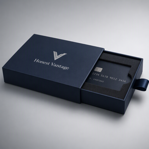 Estuche de Tarjetas de Lujo Honest Vantage con Logotipo Personalizado, Estampado en Caliente, Impresión Serigrafiada, Caja de Papel y Cartón para Tarjetas VIP, de Crédito, Regalo y Membresía - Product Image 6