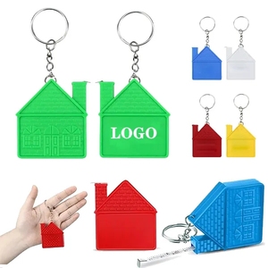 Productos de Recuerdo, Llavero Promocional con Forma de Casa, Cinta Métrica con Logotipo Personalizado - Product Image 2