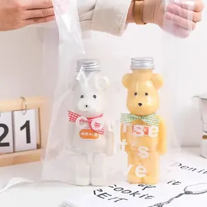 Pop Top Reusable Plastic Clear Milk Carton Water Bottle Supplier Plastic Bottle for Fruit Juice