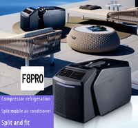 LUCKY FUSION F8 PRO Climatiseur Portable d'Extérieur - Refroidissement Uniquement, Télécommande, Construction en Plastique, 6200 BTU pour Camping-Car