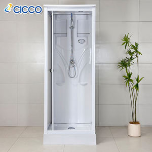 Salle de bain carré petit 82x82 cm blanc cabine de douche étanche verre dépoli verre trempé coin cabines de douche - Product Image 2