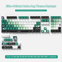 Ensemble de touches de clavier Subaru Cherry Profile PC+PBT avec impression par sublimation sur 5 faces pour claviers de jeu de type MX, personnalisables