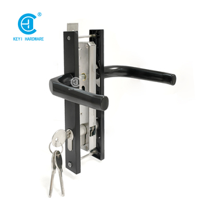 Pabrik Perkakas KEYI Penjualan Langsung DE-09 Gagang Pintu Interior Plat Aluminium Kunci Gagang Pintu Tuas Kunci - Product Image 6