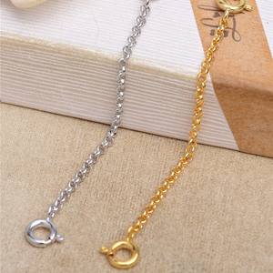 โซ่ต่อขยายแบบสปริงเงินแท้ S925 ยาว 5 ซม. พร้อมสายไข่มุก สำหรับงาน DIY อุปกรณ์เสริมสำหรับทำเครื่องประดับ-5552 - Product Image 2