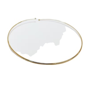 Venta al por mayor nuevo producto minimalista africano collar brazalete de acero inoxidable alto pulido Simple alambre gargantilla - Product Image 1