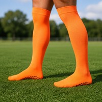 Calcetines de Fútbol Largos de Compresión con Logotipo del Programa Club Supply, Calcetines Deportivos con Agarre de Silicona para Equipos y Partidos