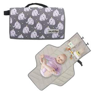 Free sample Wholesale Multifunctional <b>Waterproof</b> Custom Travel Changing Mat Portable Diaper Changing <b>Pad</b> for Baby - Product Image 2