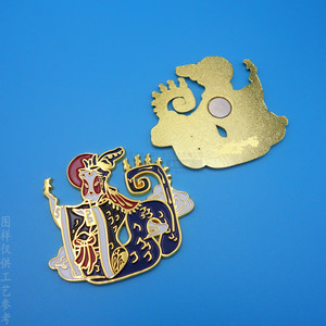 Imán de nevera de aleación personalizado, forma irregular, diseño de dibujos animados, atracción turística, adorno cultural creativo, pegatina magnética - Product Image 2