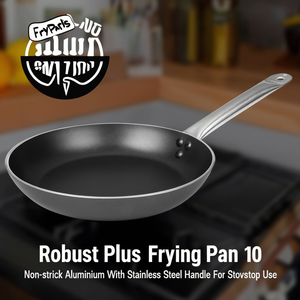 Padella Robust Plus da 10 Pollici Antiaderente in Alluminio con Manico in Acciaio Inossidabile per Uso su Piano Cottura - Product Image 3