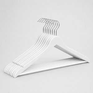 Cintre en bois pour costume avec barre porte-pantalon, idéal pour l'affichage en magasin de vêtements, en provenance du Vietnam, prix avantageux - Product Image 5