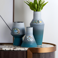 SANLOREN Promotion cadeau pour amis style simple bureau de table décoratif en céramique vase en porcelaine pour salon chambre décor