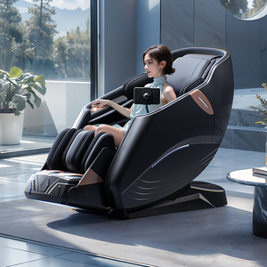 เก้าอี้นวดไฟฟ้าแบบเต็มตัว AUX พร้อมรางเลื่อน SL ระบบกลไกคู่ สำหรับใช้ในบ้าน - Product Image 3