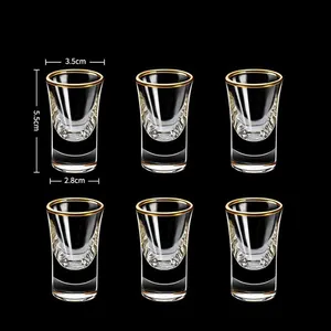 Lowest Price 15ml Scale Shot Glass High Quality Wine Cup Set Clear Shot Glass