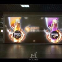 Boîte à lumière en tissu LED personnalisée, source de lumière dynamique, circuit intégré intégré, panneaux d'affichage en tissu programmables, boîte à lumière avec programme