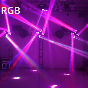 Haz de luz láser LED móvil de 8 ojos rojo Control DMX512 <span class=keywords><strong>para</strong></span> DJ Bar Night Event Club-Haz de <span class=keywords><strong>luces</strong></span> láser de DJ económico - Product Image 3