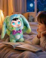 Poupée Compagnon Intelligente IA en Peluche de 30 cm avec Yeux LED, Récit d'Histoires, Interaction Tactile et Idéale pour les Cadeaux de Fêtes