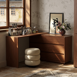 XHA Modern Makeup Vanity with Lighted <b>Mirror</b> and Storage Drawers for Bedroom - Product Image 3
