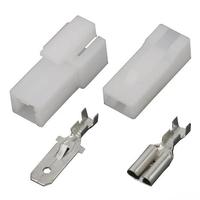 Honha 1 Pin 7.8 Series Sheathed Brass Contact Male/Female PBT/PA66 Automotive Car Lamp Socket Plug Adapter Connector Harness 12V