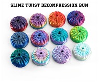 Décoration d'intérieur en PLA imprimé en 3D, motif Art Déco, en forme de boule torsadée anti-stress, avec motif nature morte, mouvement fluide, pour anniversaire et baptême