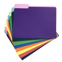 Carpetas de Archivo de Diseño Manila en Colores Surtidos, Carpetas de Documentos, Papel para Archivar, Se Aceptan Personalizaciones