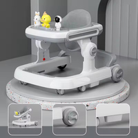 Jouet d'apprentissage multifonctionnel 3/4-en-1 pour bébé, best-seller du fabricant, poussette simple avec roues pivotantes et musique pour enfants