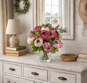 Centro de Mesa para Bodas, Alta Calidad, Buen Precio, Hortensias de Seda, Tulipanes, Lirios, Orquídeas, Rosas de Látex con Tacto Real, Flores Artificiales - Product Image 5