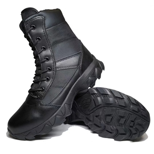 TSB12 High Quality Customized <b>Black</b> Outdoor <b>Working</b> <b>Boots</b> 1000D Oxford Fabric Sleeves with Side Zip - Product Image 2