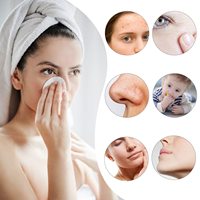 Cellulose naturelle Spa Salon Visage Esthéticiennes Nettoyage Massage bain Démaquillant compr Pad Exfoliant éponge faciale