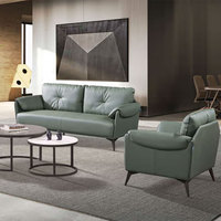 Liyu Ensemble de canapés en cuir de luxe italiens modernes de haute qualité Design européen Meubles de salon Canapés de salon de qualité supérieure