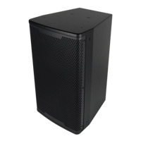 Haut-parleur passif de 10 pouces à haute sensibilité 98 dB, 250 W, SPL max. 127 dB, boîtier métallique pour scène, église, sonorisation en direct, KTV, événements