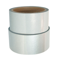 Papier à usages multiples argent réfléchissant film de transfert de chaleur réfléchissant ruban de tissu machine de stratification de revêtement avec double revêtement