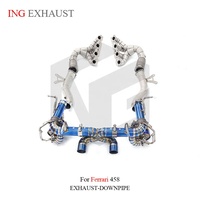 Échappement complet en titane ING pour Ferrari 458 F136 4.5L V8 2009-2015 |   Système d'échappement avec Valvetronic + X-Pipe