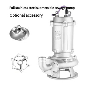 Bomba Sumergible Vertical para Aguas Residuales, Sin Obstrucciones, de Una Etapa, Centrífuga, de Hierro Fundido, para Uso Industrial - Product Image 6