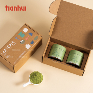 กระป๋องโลหะขนาดเล็ก Tianhui สำหรับบรรจุชาเขียวมัทฉะ 30 กรัม 50 กรัม กระป๋องเก็บชาทรงกลมแบบสุญญากาศ กระป๋องชาสีเงิน กระป๋องกาแฟ - Product Image 5