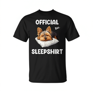 Camiseta oficial para dormir del Yorkshire Terrier, linda camiseta para amantes de los perros Yorkie - Product Image 2