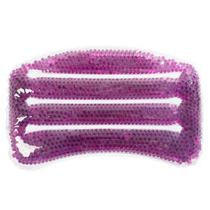 WELLRICH Bath Tub Spa Pillow luxury Cooling Gel bath pillow Suction Cups Comfort Neck Relax Cushion  purple gel bead 
