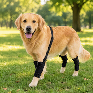 Attelle de genou pour chien pour luxation de rotule, déchirure de ligament croisé avant, soutien de jambe pour chiens seniors, attelle de genou réglable pour animaux de compagnie, petites, moyennes et grandes tailles - Product Image 1